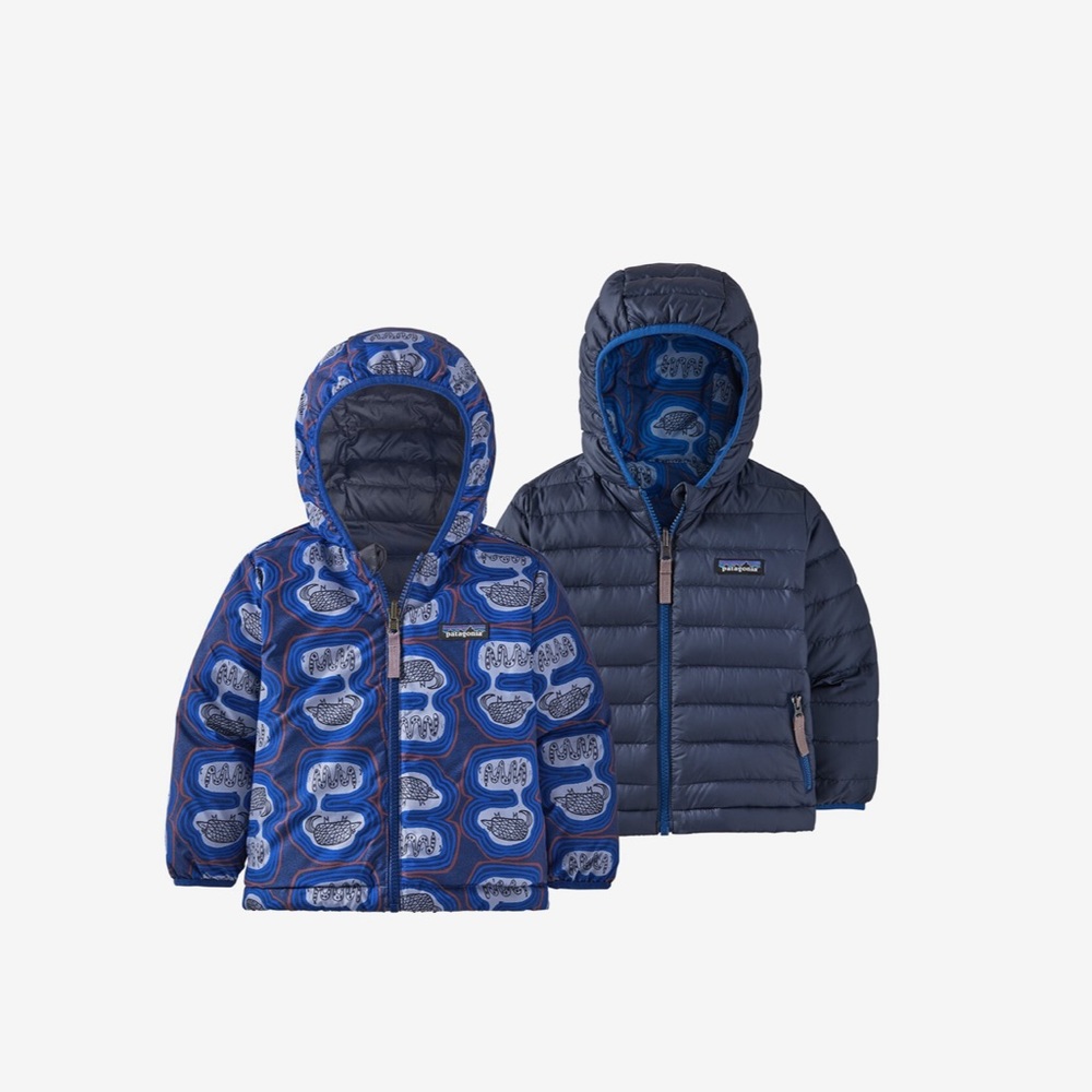 Toddler Reversible Down Sweater Hoody